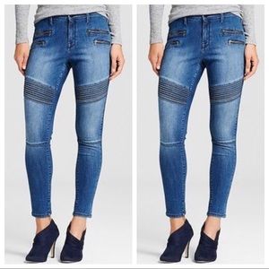 Mossimo High Rise Skinny Moto Jean